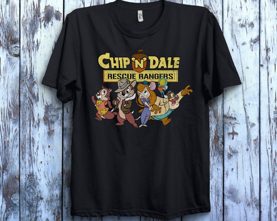 Disney Chip N Dale Goofy Group Rescue T-Shirt