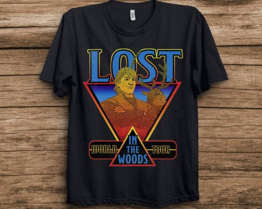 Disney Frozen 2 Kristoff and Sven Lost In The Woods World Tour T-Shirt