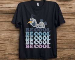 Disney Frozen 2 Olaf Be Cool Colorful Word Stack T-Shirt