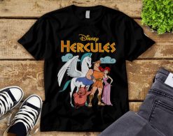 Disney Hercules Classic Group Shot Vintage Graphic Unisex Tee Adult T-Shirt