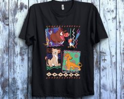 Disney Lion King Simba And Timon Graphic Vintage Unisex Gift T-Shirt