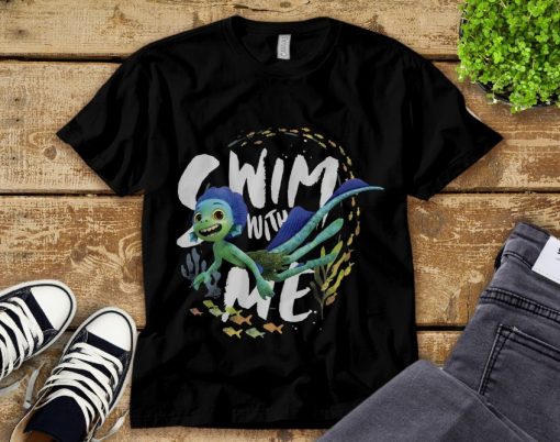 Disney Luca Swim With Me Graphic Unisex Tee Adult T-Shirt