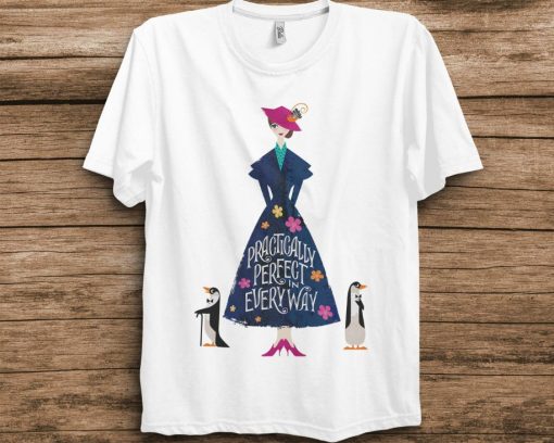 Disney Mary Poppins Portrait Practically Perfect T-Shirt