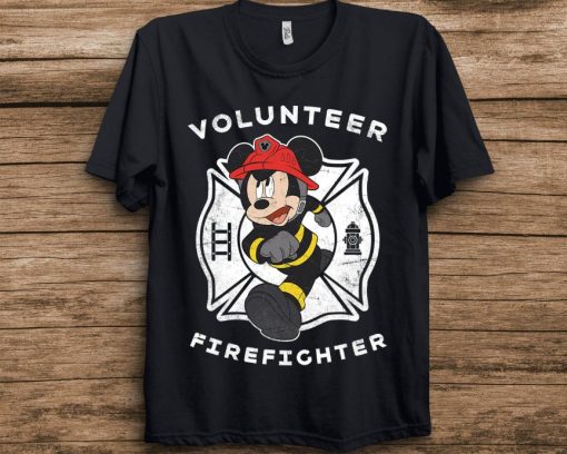 Disney Mickey and Friends Mickey Mouse Volunteer Firefighter T-Shirt