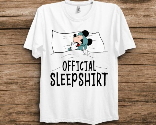 Disney Mickey Mouse Official Sleeping T-Shirt