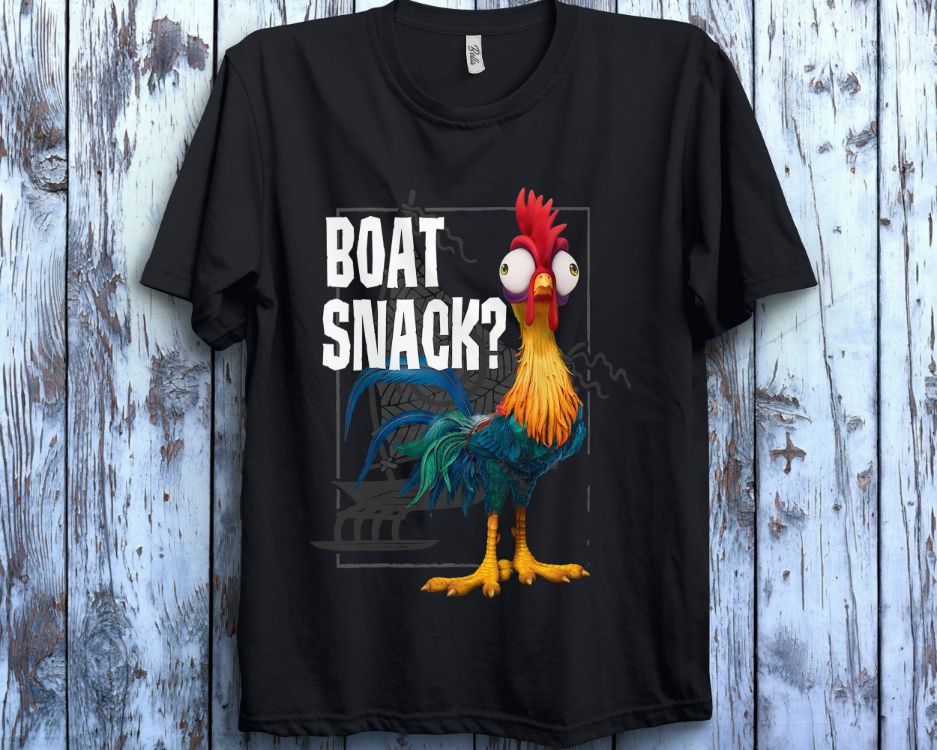 Disney Moana Hei Hei Boat Snack Graphic T-Shirt