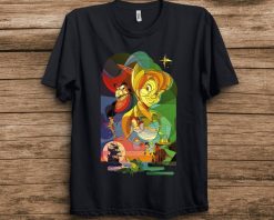 Disney Peter Pan Captain Hook Stained Glass Graphic T-Shirt