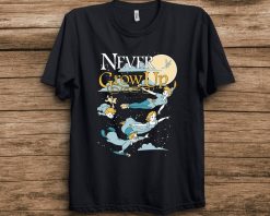 Disney Peter Pan Group Shot Never Grow Up Night Unisex T-Shirt