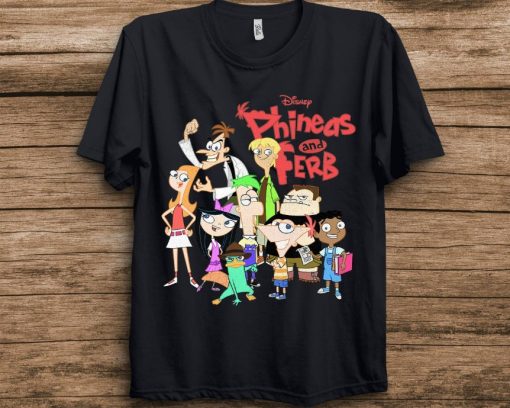 Disney Phineas And Ferb The Group Logo T-Shirt