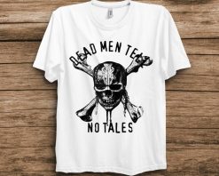 Disney Pirates of the Caribbean No Tales Graphic Skull Logo Unisex Adult T-Shirt