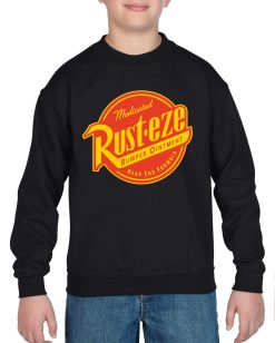 Disney Pixar Cars Rust-eze Logo Childrens Unisex Black Sweatshirt