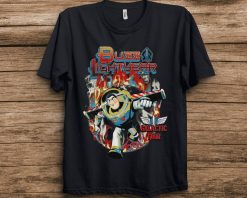 Disney Pixar Toy Story Buzz Lightyear Galactic Tour Flames Unisex T-Shirt