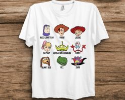 Disney Pixar Toy Story Group Buzz Lightyear Woody Froky Unisex T-Shirt