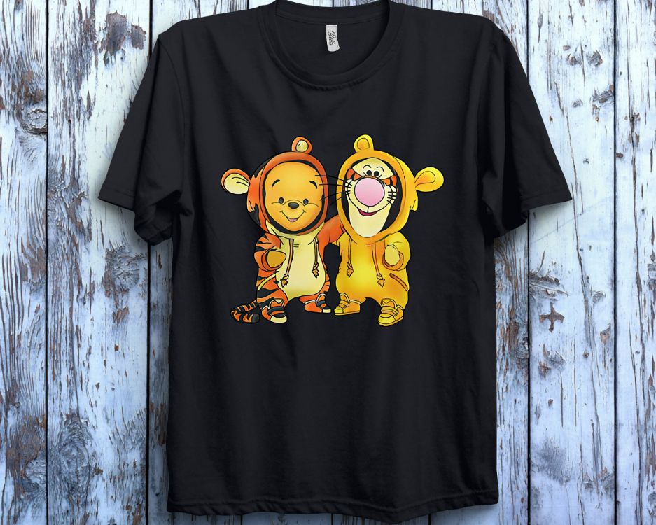 Disney Pooh and Tigger Friends Cosplay Winnie The Pooh Character Holiday T-Shirt