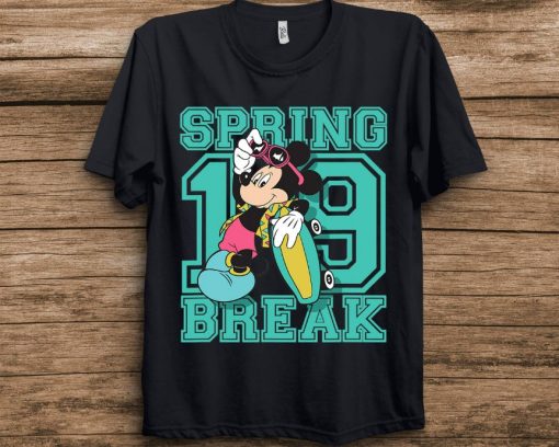 Disney Skater Mickey Mouse Spring Break 2019 T-Shirt