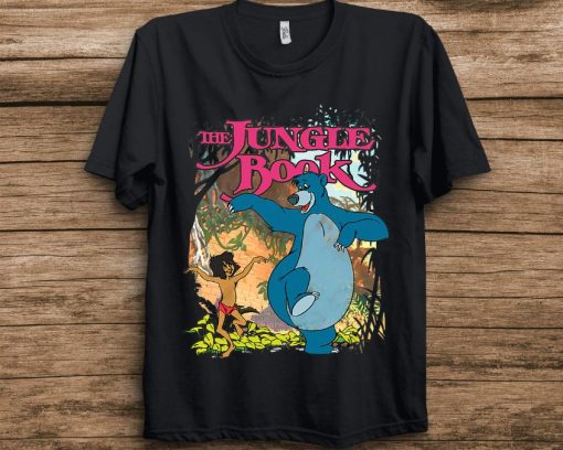 Disney The Jungle Book Mowgli  Baloo Dancing Friends Unisex T-Shirt