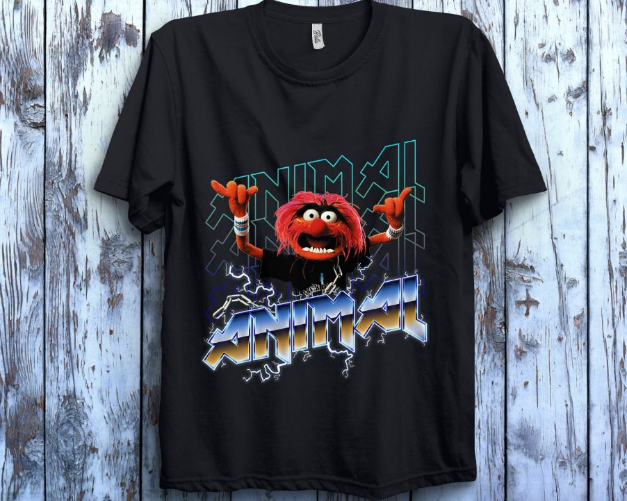 Disney The Muppets Animal Rock Portrait Unisex Gift T-Shirt