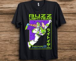 Disney Toy Story 4 Buzz Lightyear Kanji Poster Unisex Adult T-Shirt