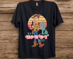 Disney Toy Story 4 Woody Hey Howdy Hey Retro Portrait Unisex Adult T-Shirt