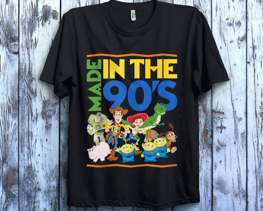 Disney Toy Story Made In The 90s  Unisex Gift T-Shirt