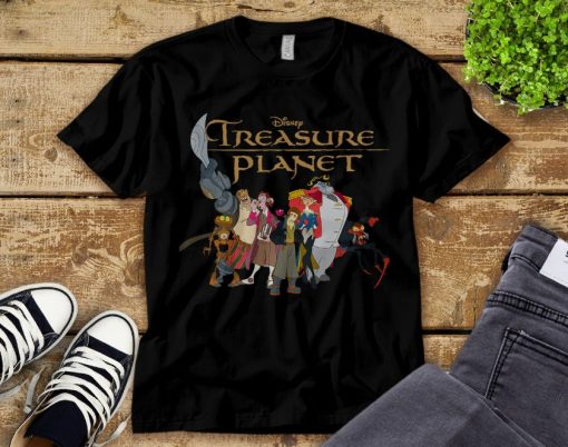 Disney Treasure Planet Logo and Characters T-Shirt