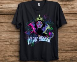 Disney Villains Evil Queen Magic Mirror Illustrated Unisex T-Shirt