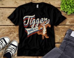 Disney Winnie The Pooh Americana Tigger Collegiate 1968 Unisex Tee Adult T-Shirt