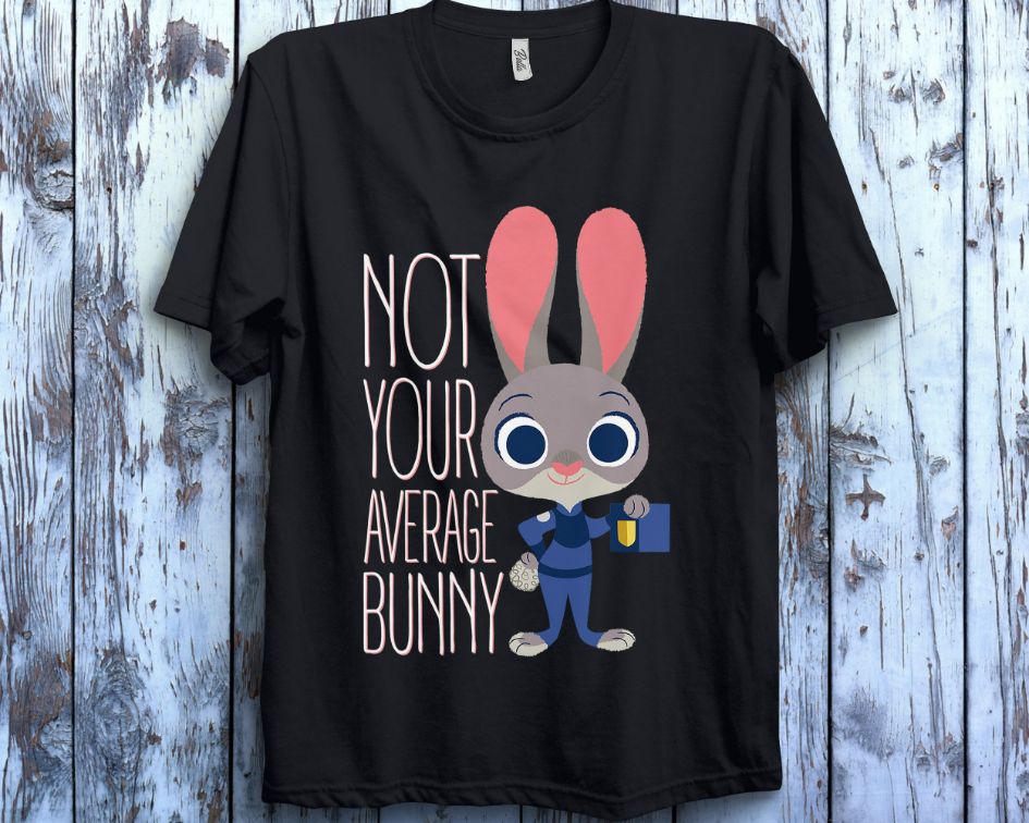 Disney Zootopia Judy Hopps Average Bunny Graphic Christmas Unisex T-Shirt