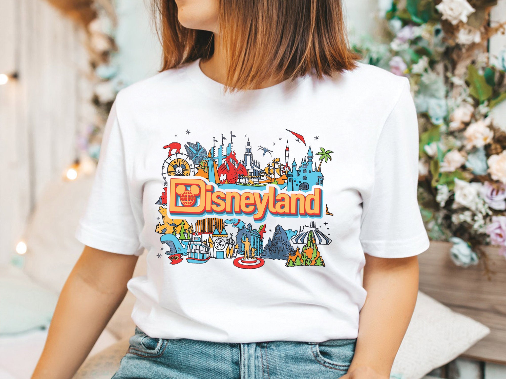 Disneyland Cartoon Art Design Unisex T-Shirt