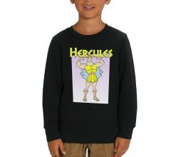 Disneys Hercules Muscles Childrens Unisex Black Sweatshirt