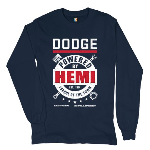 Dodge Powered By Hemi Licensed Dodge Charger Challenger Loong Sleeve Shirt