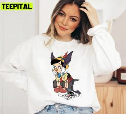 Donkey And Jiminy Cricket Pinocchio Disney Unisex Sweatshirt