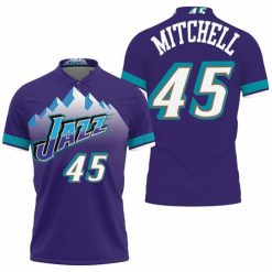 Donovan Mitchell Utah Jazz Purple Jersey Inspired Style Polo Shirt Model A31626 All Over Print Shirt 3d T-shirt