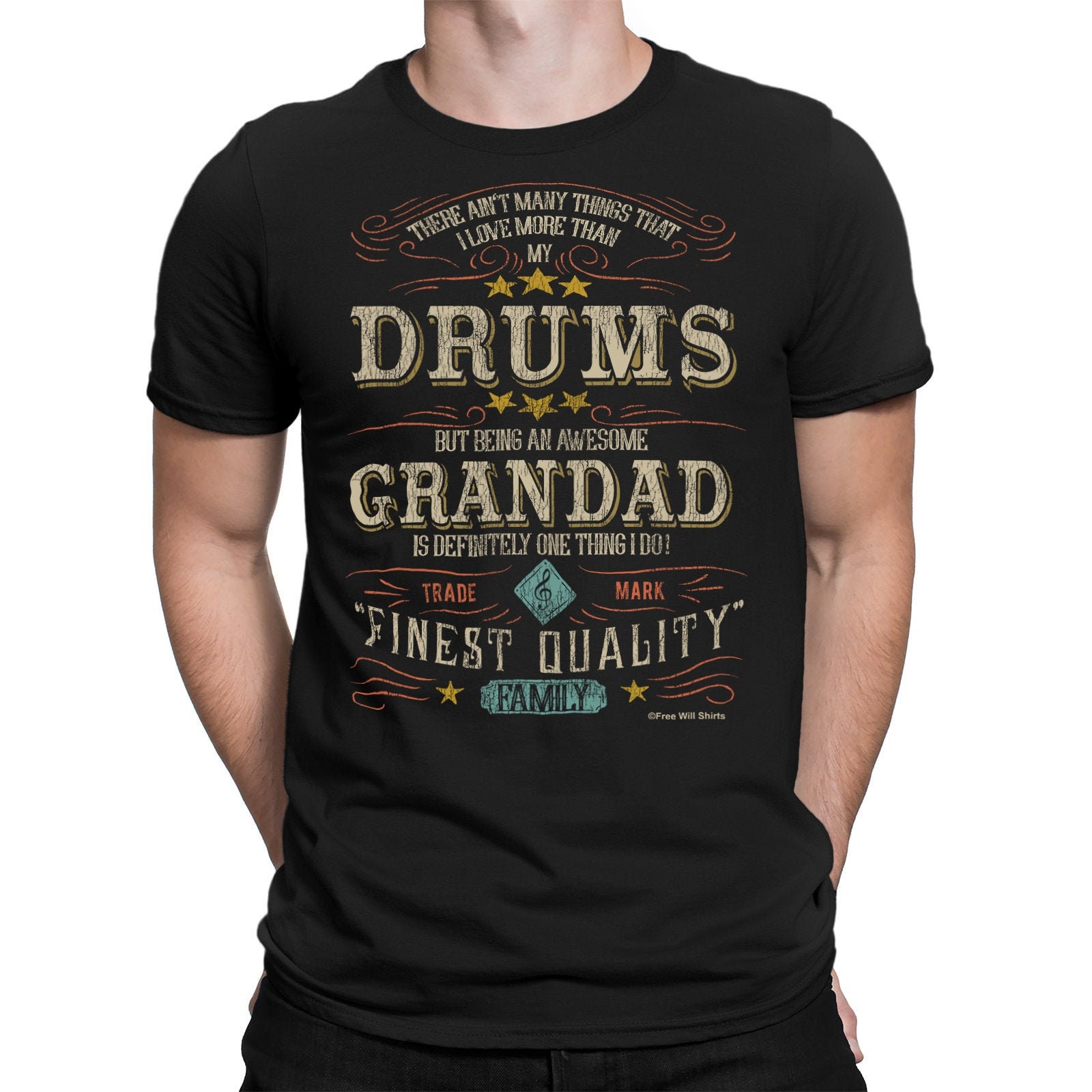 Drums Grandad Is Definitely One Thing I Do Father’s Day Unisex T-Shirt