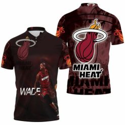 Dwyane Wade 3 Miami Heat Running Legend Player For Fan Polo Shirt Model A31638 All Over Print Shirt 3d T-shirt