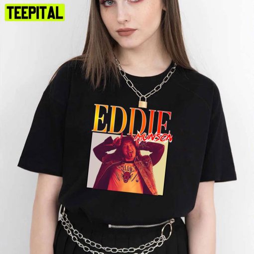 Eddie Munson Hellfire Member Skull Stranger Things 4 2022 Unisex T-Shirt