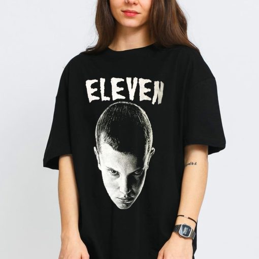 Eleven Stranger Things 4 2022 Black Art Unisex T-Shirt