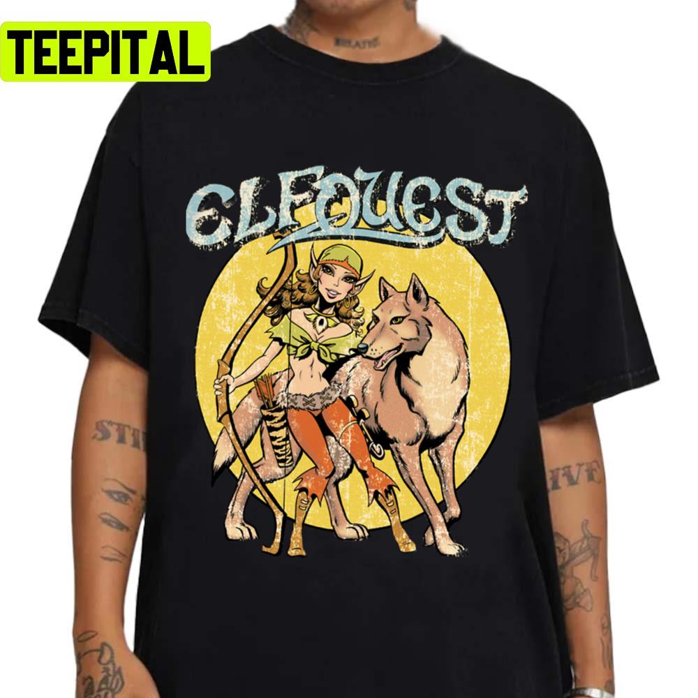 Elfquest Vintage Nightfall Distressed Labyrinth Unisex T-Shirt