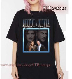 Elliot Stabler And Olivia Benson Vintage 90s Law And Order Svu Couple Unisex T-Shirt