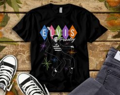 Elvis Presley Official Dancing Star Rock Music T-Shirt