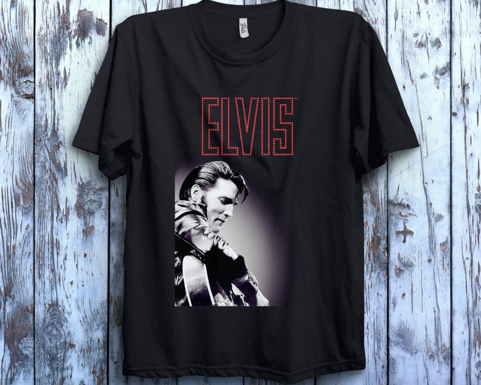 Elvis Presley Official Script Rock Music Unisex Gift T-Shirt