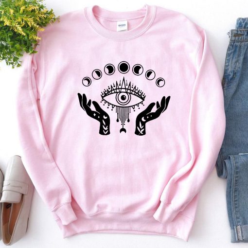 Evil Eye Mystical Moon Unisex Sweatshirt