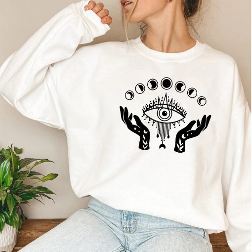 Evil Eye Mystical Moon Unisex Sweatshirt