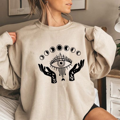 Evil Eye Mystical Moon Unisex Sweatshirt