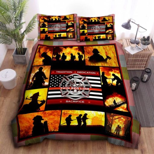 Firefighter Save Life Rescue Printedcotton Bedding Sets