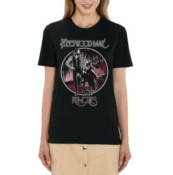 Fleetwood Mac Distressed Rumours Ladies Black T-Shirt