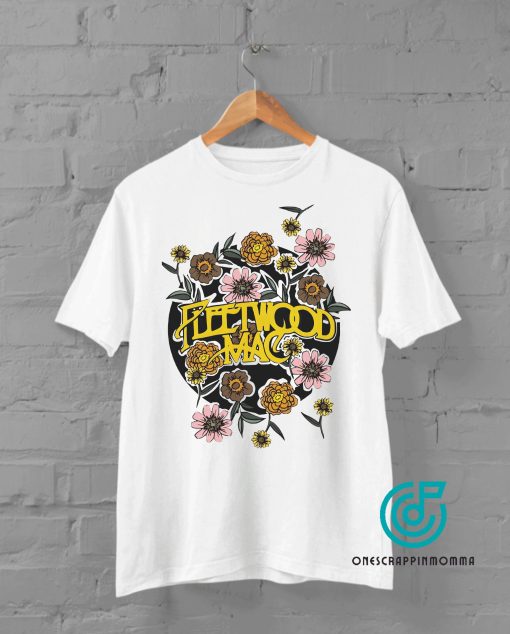Fleetwood Mac Sisters Of The Moon Flower 70s Retro Vintage Unisex T-Shirt