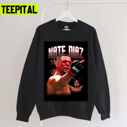 Flip Middle Finger Ufc Fighter Boxing Nate Diaz Unisex T-Shirt