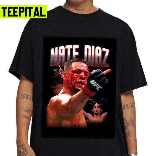 Flip Middle Finger Ufc Fighter Boxing Nate Diaz Unisex T-Shirt