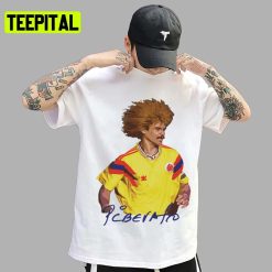 Football Legends Carlos Valderrama Funny Art Unisex T-Shirt